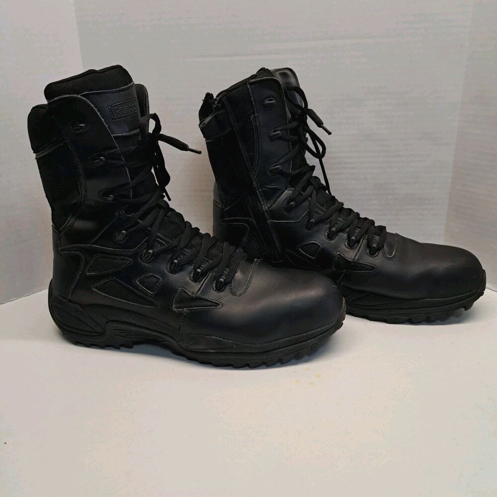 Reebok Rapid Response RB 8" Comp Toe Tactical Combat Boot Men’s Size 15W Black - Picture 2 of 7